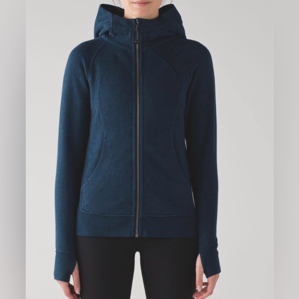 Lululemon Scuba Hoodie IV Heathered Nocturnal Teal Size 2